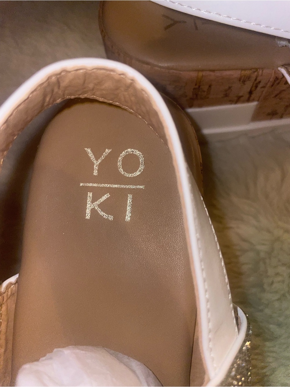 Yoki Rhinestone Double-Strap Sandals - Silver - Picture 5 of 5